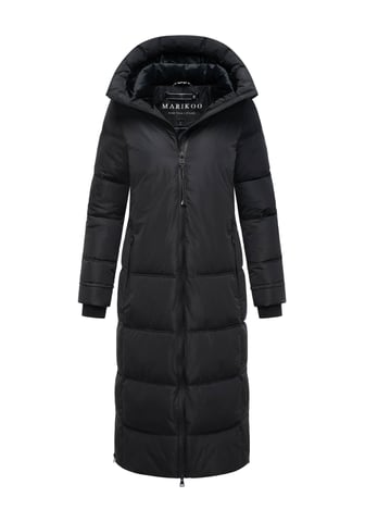 Marikoo women’s quilted winter coat Honiaa XVI with hood & zip pockets