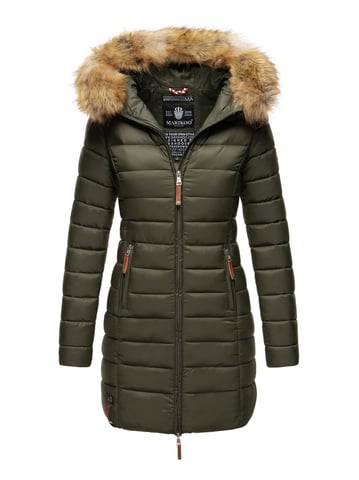 Marikoo women’s jacket Rose with quilted design & detachable faux fur collar