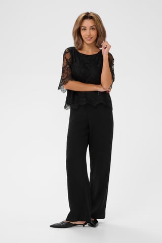 CRYumi Lace Blouse Blouse with short sleeve Regular fit