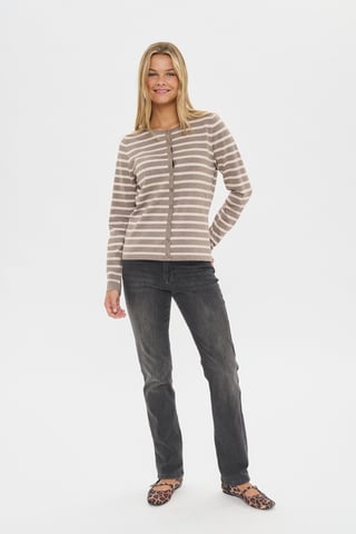 MilaSZ Striped Cardigan Knitted cardigan Regular fit