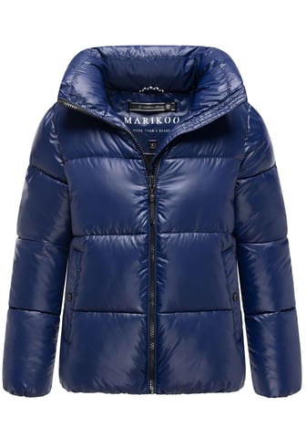 Marikoo women’s winter jacket Hazalee in puffer style with shiny look