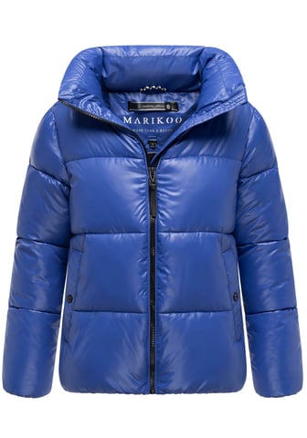 Marikoo women’s winter jacket Hazalee in puffer style with shiny look