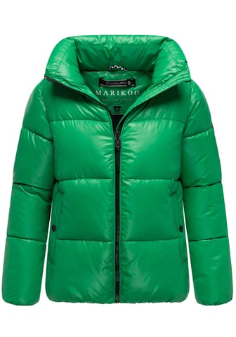 Marikoo women’s winter jacket Hazalee in puffer style with shiny look