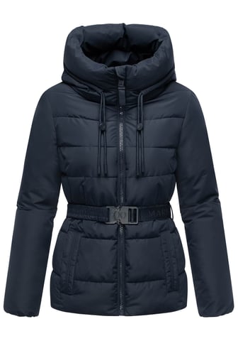 Marikoo women’s winter jacket Himee with waist belt & magnetic pockets