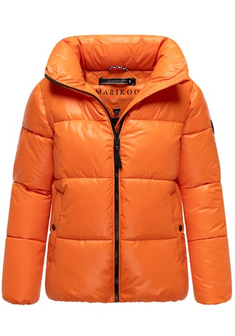 Marikoo women’s winter jacket Hazalee in puffer style with shiny look
