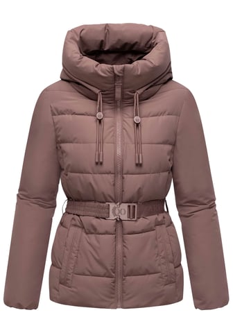 Marikoo women’s winter jacket Himee with waist belt & magnetic pockets