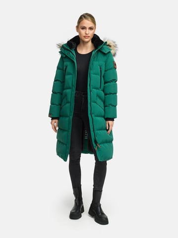 Marikoo women’s winter coat – Schneesternchen, long with hood & faux fur collar