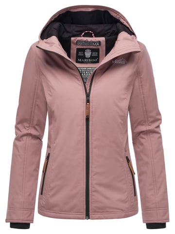 Marikoo Women’s Lightweight Transitional Jacket Water and Wind Resistant with Hood Mauve