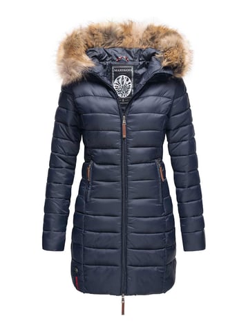 Marikoo women’s jacket Rose with quilted design & detachable faux fur collar