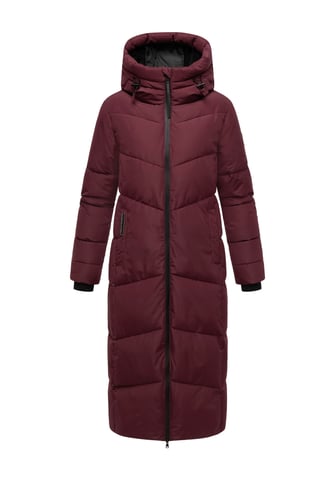 Marikoo women’s quilted coat Firella with hood & two-way zipper