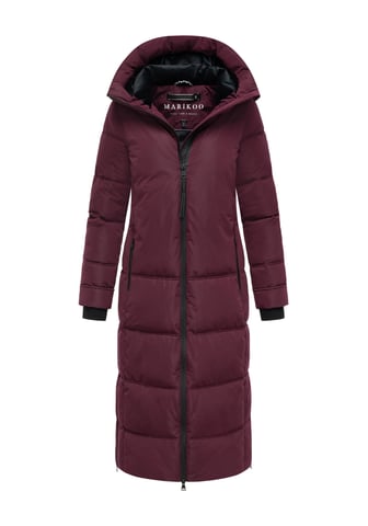 Marikoo women’s quilted winter coat Honiaa XVI with hood & zip pockets