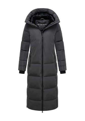 Marikoo women’s quilted winter coat Honiaa XVI with hood & zip pockets