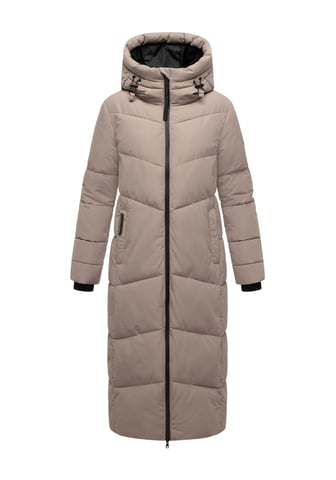 Marikoo women’s quilted coat Firella with hood & two-way zipper