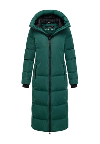 Marikoo women’s quilted winter coat Honiaa XVI with hood & zip pockets