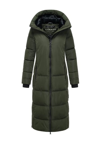 Marikoo women’s quilted winter coat Honiaa XVI with hood & zip pockets