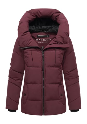 Marikoo women’s quilted winter jacket Kuscheltatze XVI with hood