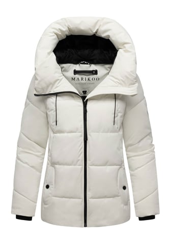 Marikoo women’s quilted winter jacket Kuscheltatze XVI with hood