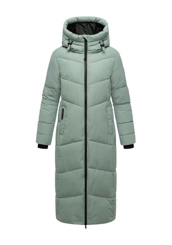 Marikoo women’s quilted coat Firella with hood & two-way zipper