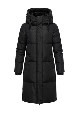 Marikoo women’s quilted coat Michikoo with hood & magnetic pockets