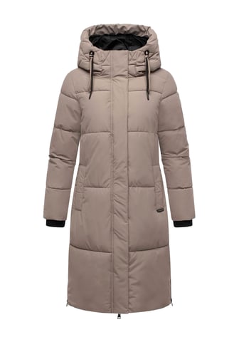 Marikoo women’s quilted coat Michikoo with hood & magnetic pockets