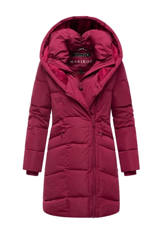 Marikoo women’s quilted coat Virenaa with layer design & fleece lining