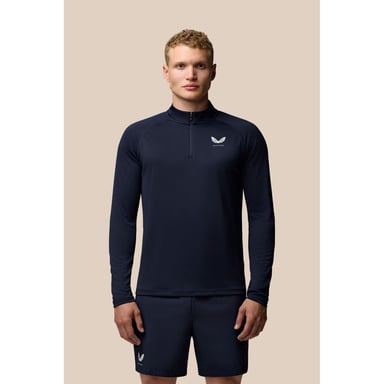 Castore Adapt Tränings 1/4 Zip Top Polyester Herr Blå Activewear T-Shirts