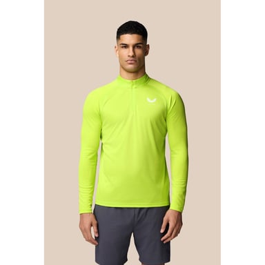 Castore Adapt 1/4 Zip Topp Polyester Herrar Grön Aktivkläder T-shirts