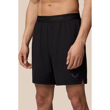 Castore Varumärkta Elastiska Shorts Polyester Herr Svart