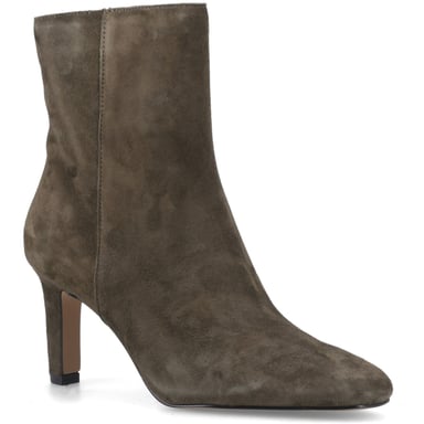 Dune Ovation Suede Dames Khaki Haklaarzen