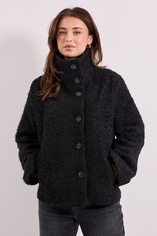 Funnel Neck Short Coat