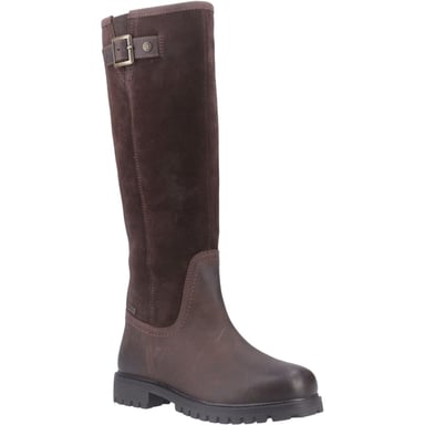 Hunter Canna Tall Leather Women's Brown Boots
