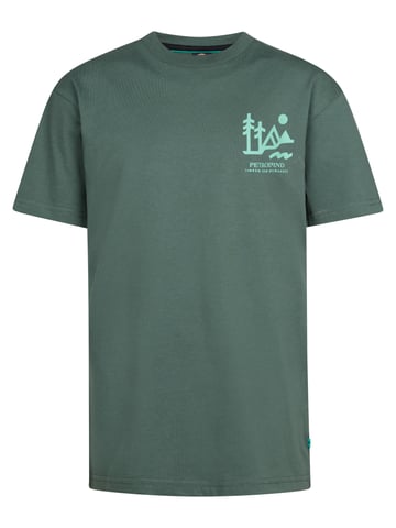 Petrol Industries - Back print T-shirt Tetons Boys - Green