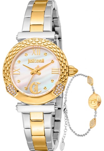 Just Cavalli JC1L332M0075 Ladies Curiosa Watch and Bracelet Gift Set