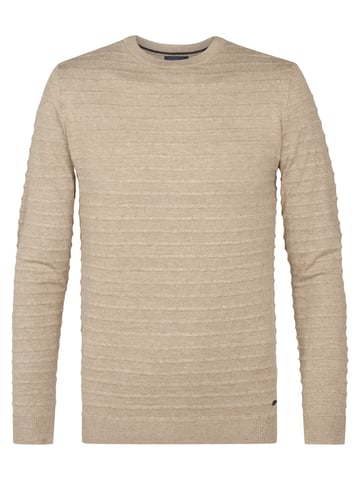 Petrol Industries - Knitted Sweater with Texture Thornewood Men - Brown