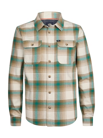 Petrol Industries - Checked Shirt Tillamook Boys -  Green