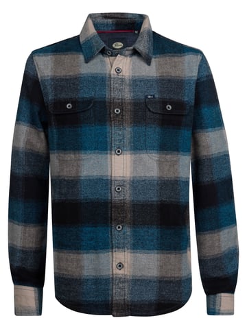 Petrol Industries - Checked Shirt Clackamas Boys - Blue