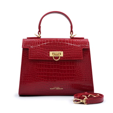 Cannes Bag Croc-Effect Red