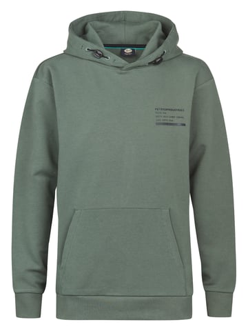 Petrol Industries - Back print Hoodie Puget Boys -  Green