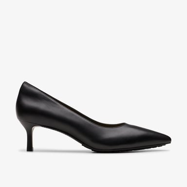 Adela Court Zwarte Leren Schoenen