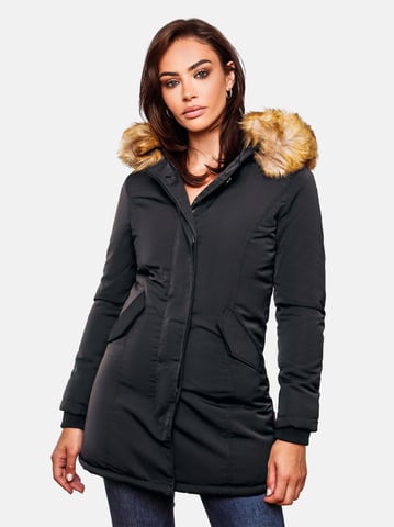 Marikoo women’s winter parka Karmaa with detachable faux fur collar
