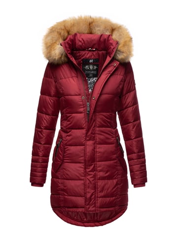 Navahoo Women’s Winter Jacket Papaya – Slim Fit, Warm & With Detachable Faux Fur Collar