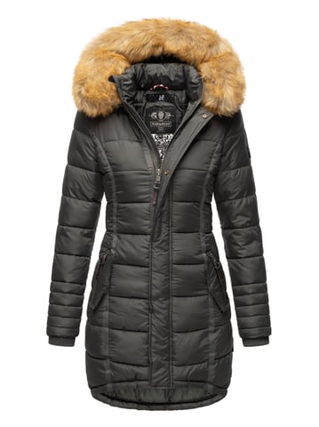 Navahoo Women’s Winter Jacket Papaya – Slim Fit, Warm & With Detachable Faux Fur Collar