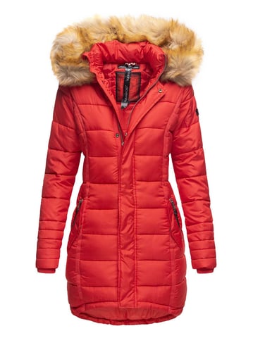 Navahoo Women’s Winter Jacket Papaya – Slim Fit, Warm & With Detachable Faux Fur Collar