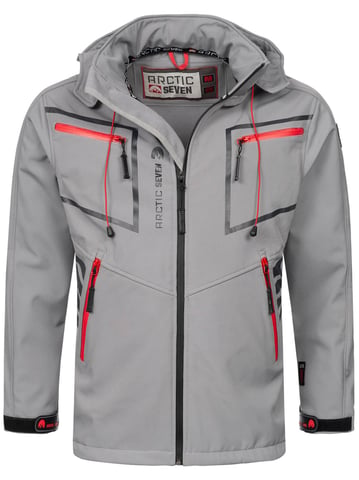 Arctic Seven Men's Softshell Jacket Light Grey