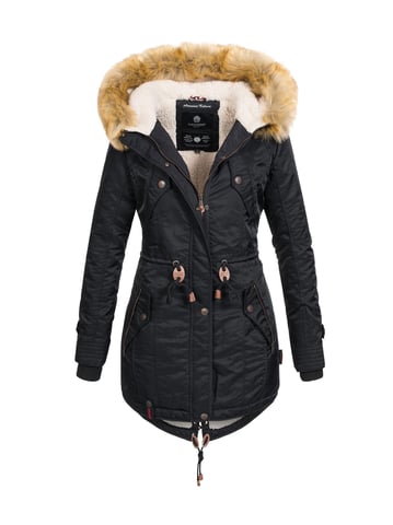 Navahoo Women’s Winter Jacket B399 – Warm, Water-Repellent & With Detachable Faux Fur Collar