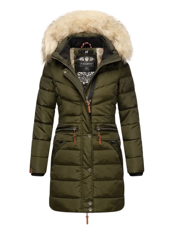Navahoo Women’s Winter Jacket Paula – Extra Warm, Water-Repellent & With Detachable Faux Fur Collar