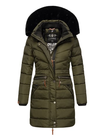 Navahoo Women’s Winter Jacket Paula – Extra Warm, Water-Repellent & With Detachable Faux Fur Collar