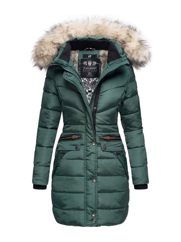 Navahoo Women’s Winter Jacket Paula – Extra Warm, Water-Repellent & With Detachable Faux Fur Collar