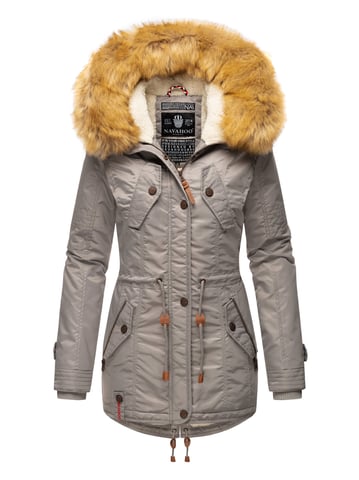 Navahoo Women’s Winter Jacket B399 – Warm, Water-Repellent & With Detachable Faux Fur Collar