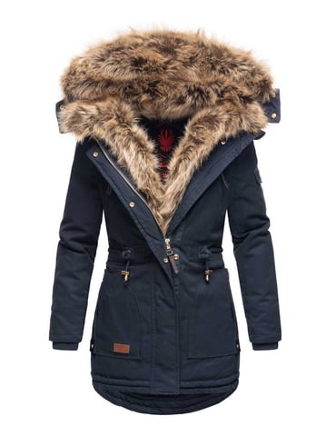 Navahoo Women’s Winter Parka Daria – Classic, Warm & With Detachable Faux Fur